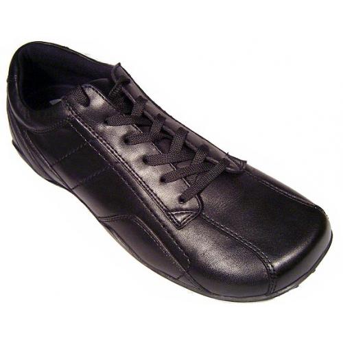 *GBX* Black Leather Shoes